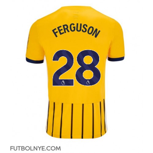 Camiseta Brighton Evan Ferguson #28 Visitante Equipación 2024-25 manga corta